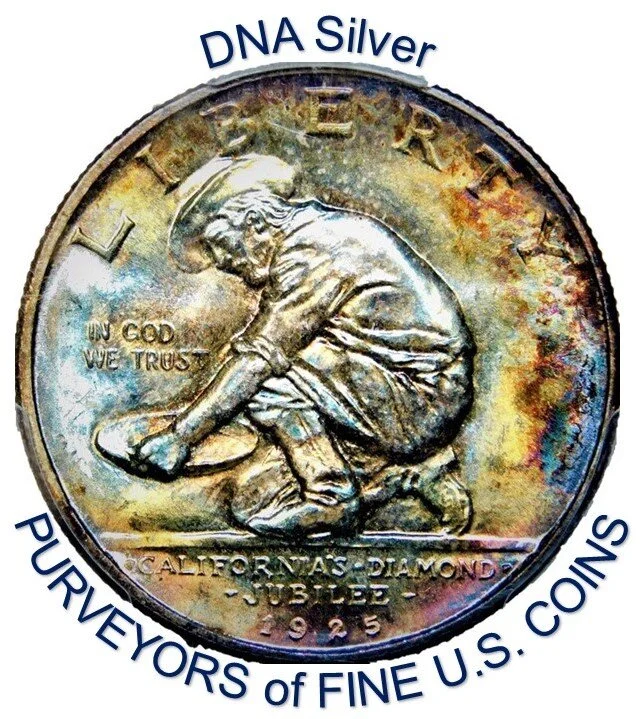 1925 S California Half Dollar — DNA Silver Coins